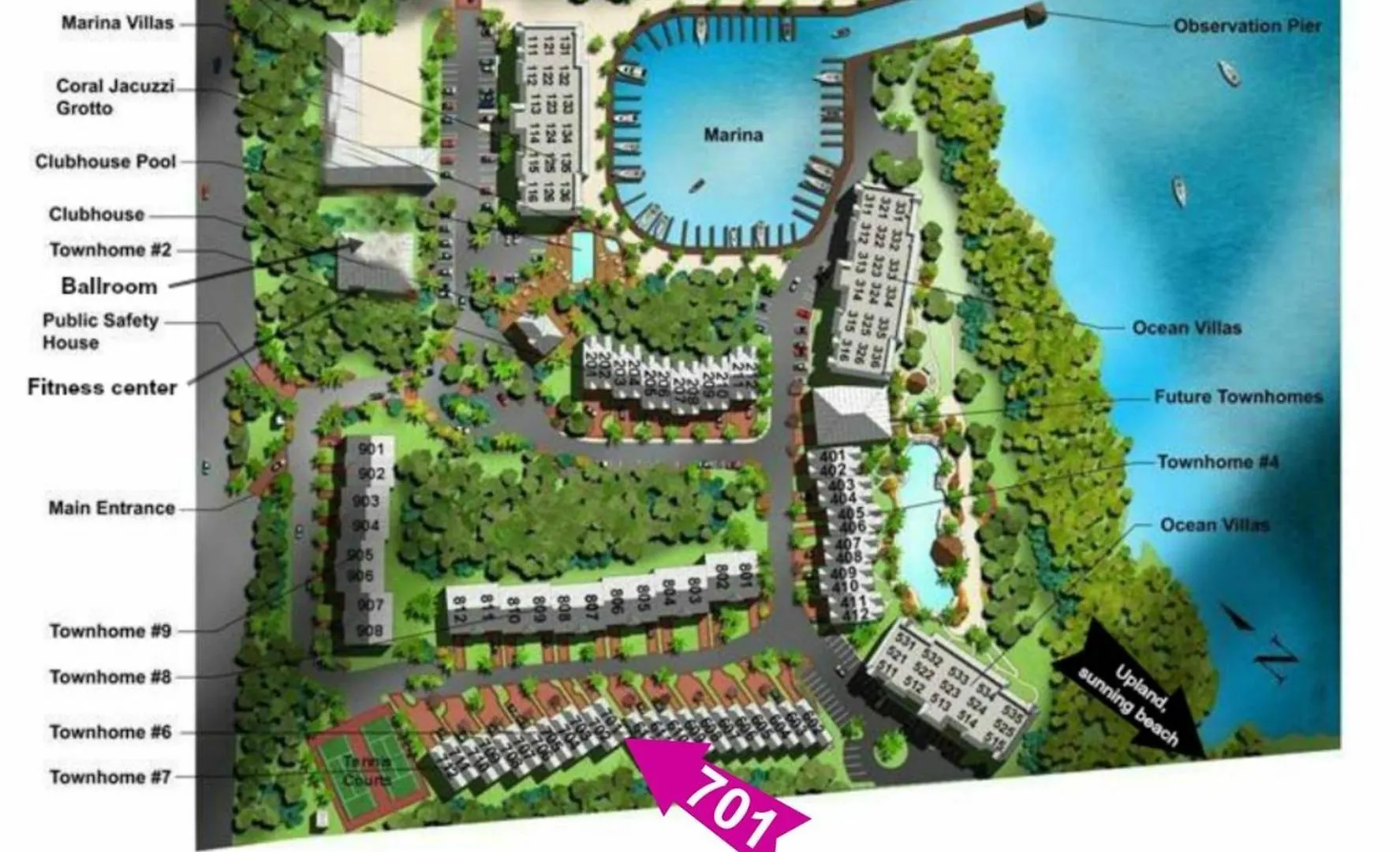 Apartment 701 Mariners Club *